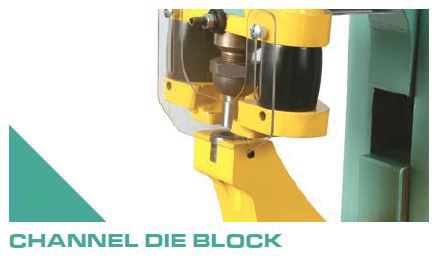 Piranha - channel die block attachment